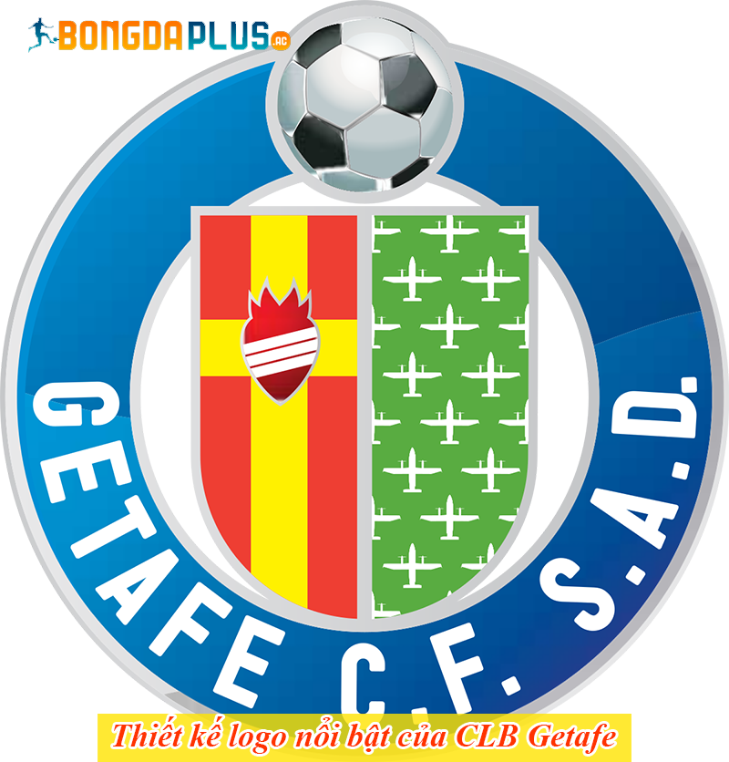 Thiết kế logo nổi bật của CLB Getafe